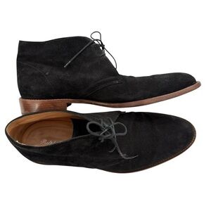 Ralph Lauren Purple Label Black Suede Lace Up Chukka Boots